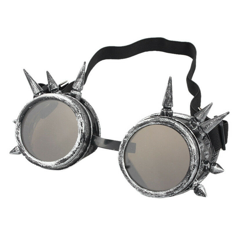 Kawaii Clothing Harajuku Glasses Goggles Steampunk Costume Spiked Brass Mad Max - Fresh Stock Dated December 2025