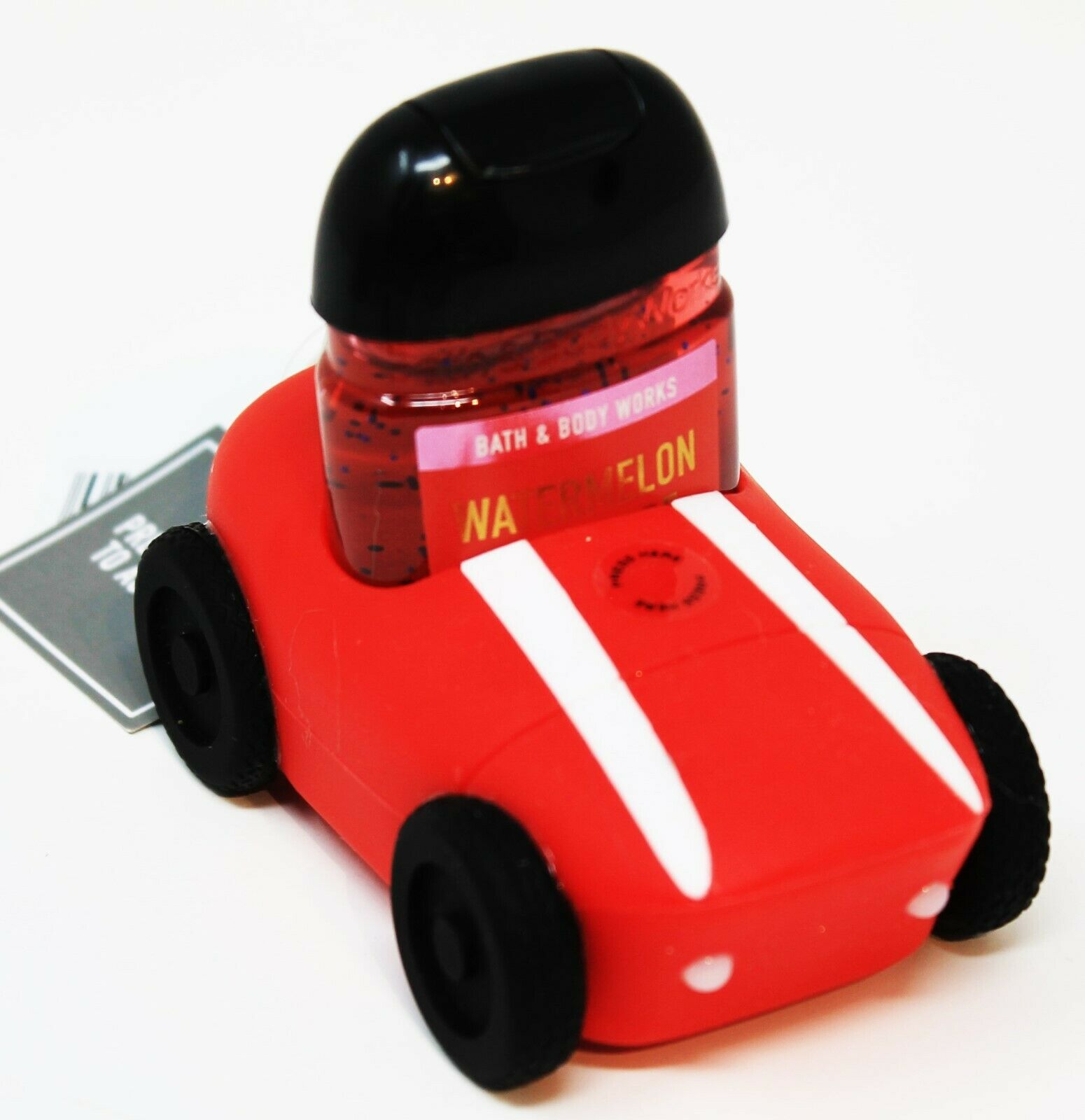 Bath Body Works Pocketbac Hand Sanitizer Holder Anti Bacterial Gel RED RACE CAR - Fresh Stock Dated February 2026