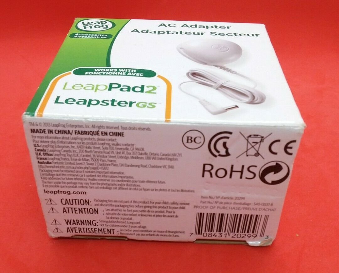 Leapfrog AC Adapter 9V Power Supply Charger Model 690-11213 Accessories SEALED - Fresh Stock Dated December 2025