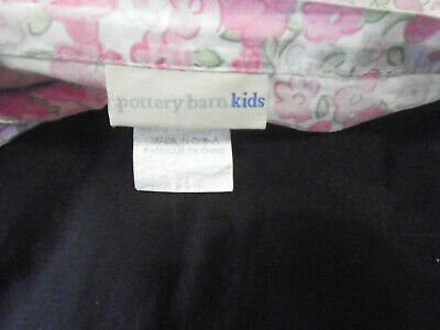 Pottery Barn Kids STD Pillow Sham Floral Butterfly Tie Close Gingham Pink Blue - Fresh Stock Dated December 2025