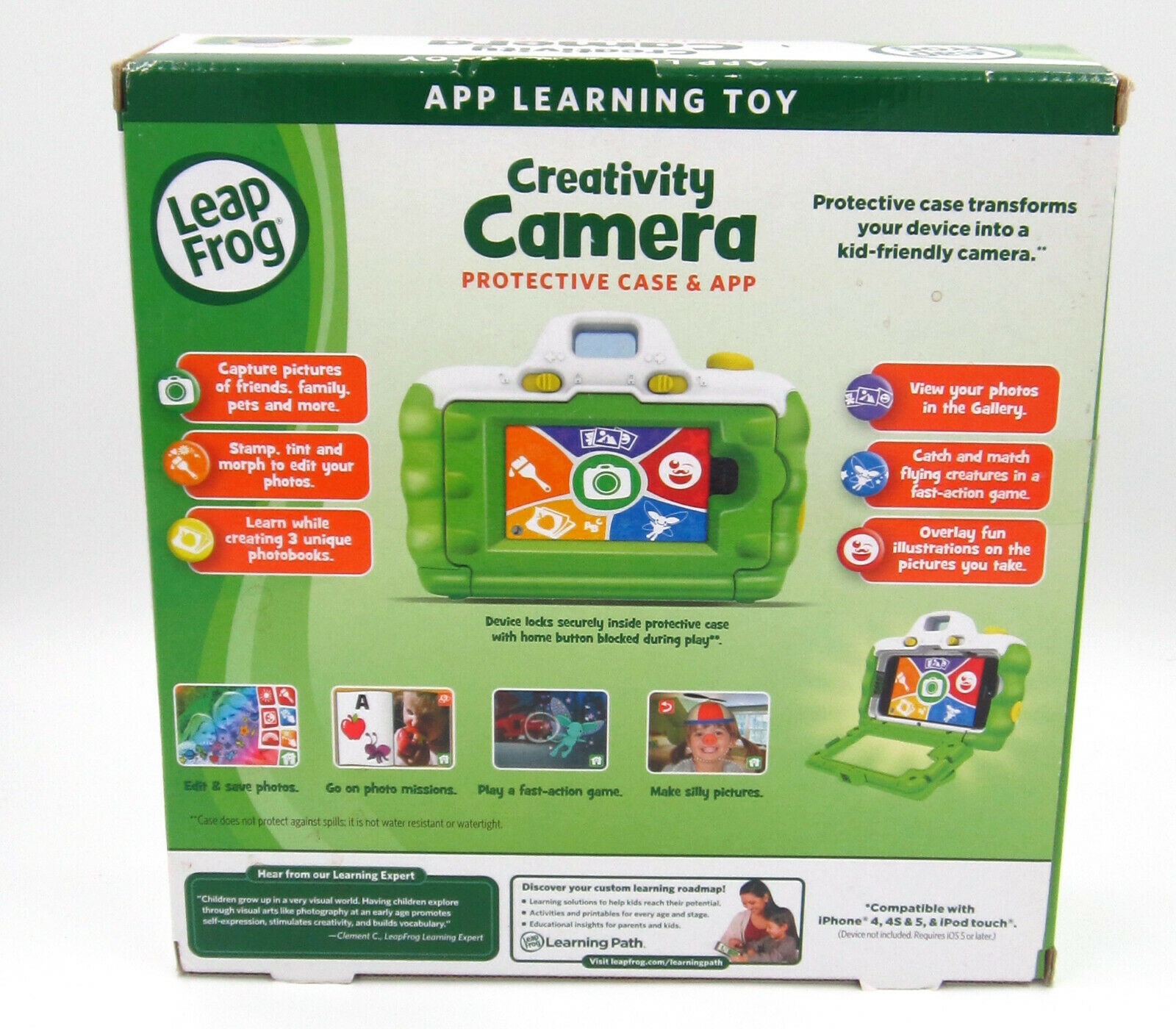 Leap Frog Kids Creativity Camera Protective Case & App For iPhone / iPod Touch - Fresh Stock Dated February 2026