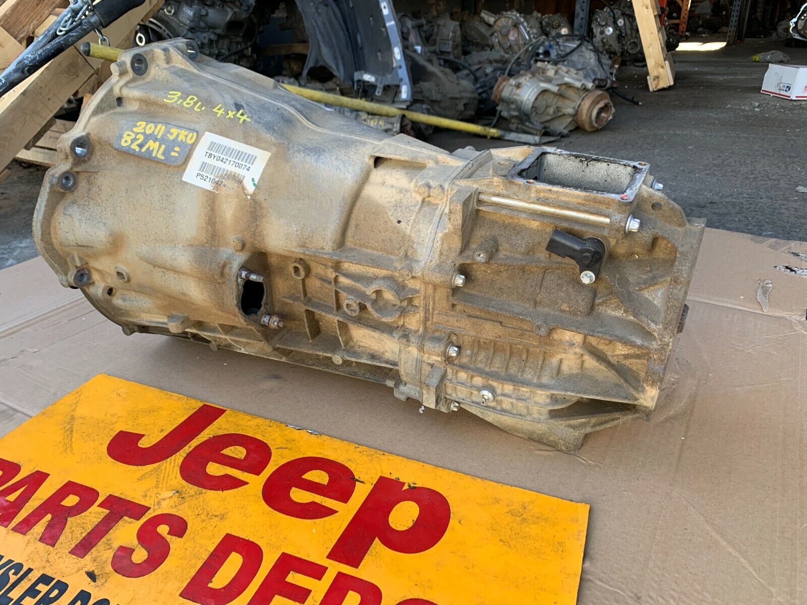 2011 JEEP WRANGLER JK JKU 3.8L MANUAL TRANSMISSION 52104741AC OEM 82K MILES - Fresh Stock Dated February 2026