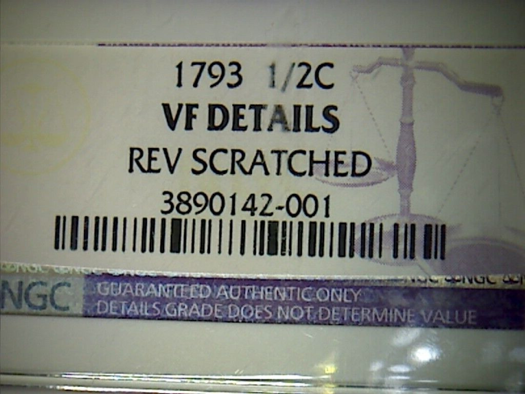 1793 Half Cent-NGC VF Details- Super Type Coin! - Fresh Stock Dated February 2026