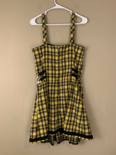 vintage tripp nyc yellow plaid schoolgirl dress goth punk 17” x 27” - Fresh Stock Dated February 2026