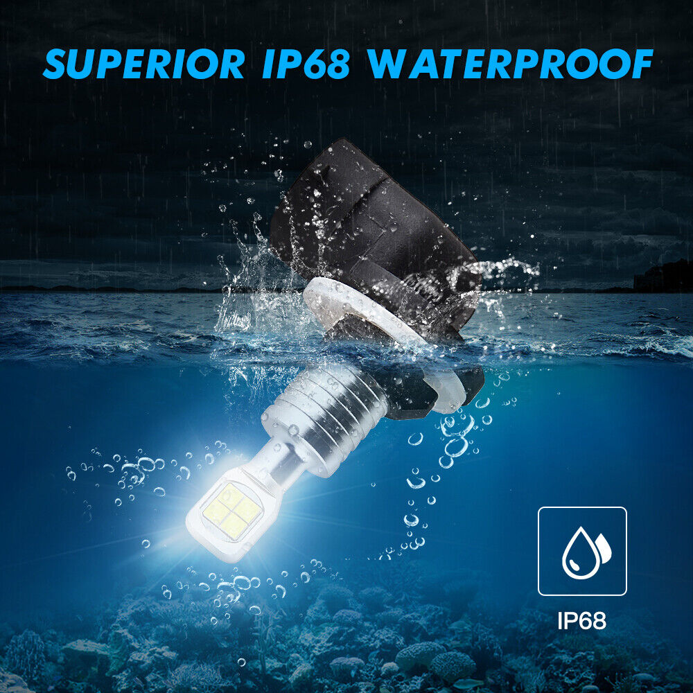 881 Fog Lights Fits for Harley FLHRC Road King Classic 2007-2013 6000K LED Bulbs - Fresh Stock Dated February 2026