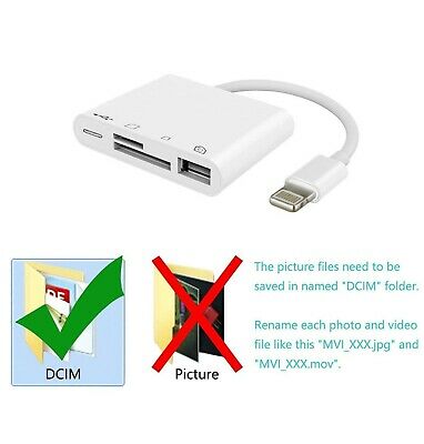 Ultimate-Audio 4 in 1 SD TF Card Reader Compatible iPhone iPad iPod, USB 3.0 ... - Fresh Stock Dated February 2026