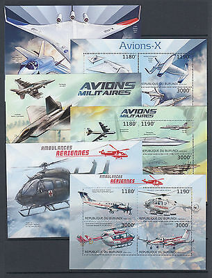 Burundi Sc 1241-1290 MNH. 2012 Transportation & Space, set of 50 souvenir sheets - Fresh Stock Dated December 2025