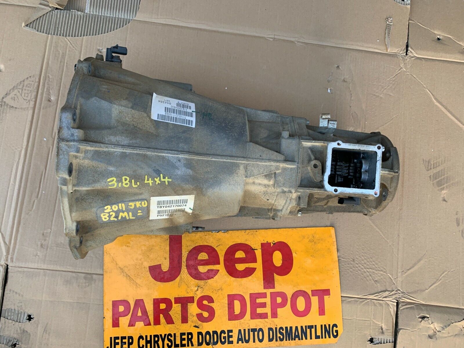 2011 JEEP WRANGLER JK JKU 3.8L MANUAL TRANSMISSION 52104741AC OEM 82K MILES - Fresh Stock Dated February 2026