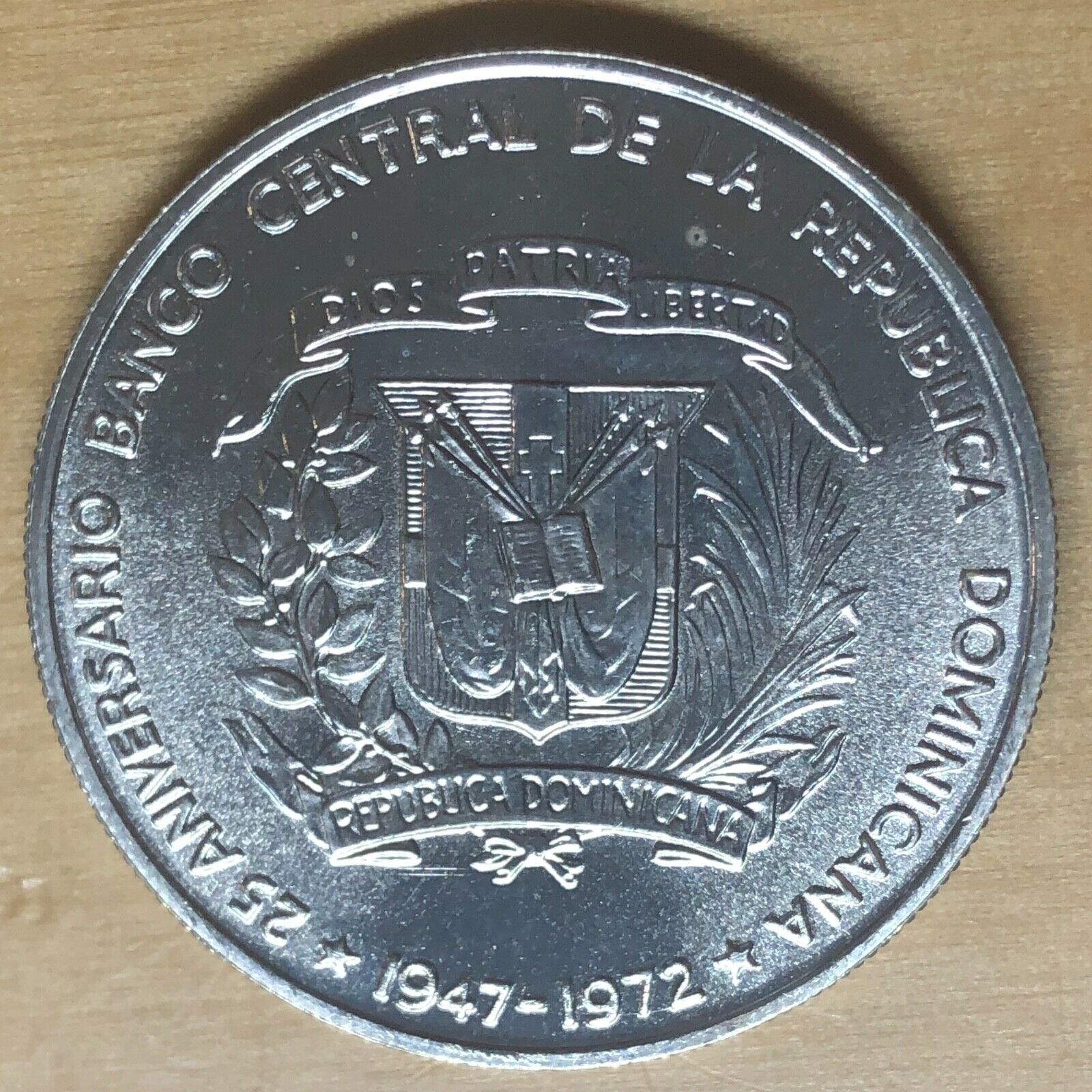 Dominican Republic 1972 Peso; KM-34; UNC (#x698) - Fresh Stock Dated December 2025