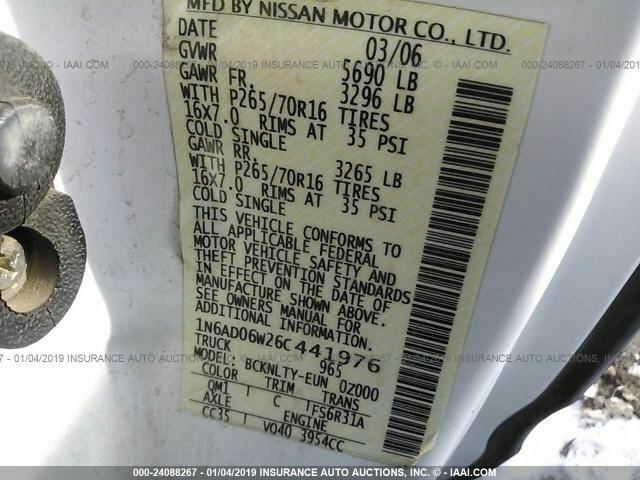 2005-2019 Nissan Frontier Manual Transmission - 4x, 6 Speed, 89K Miles - Fresh Stock Dated February 2026