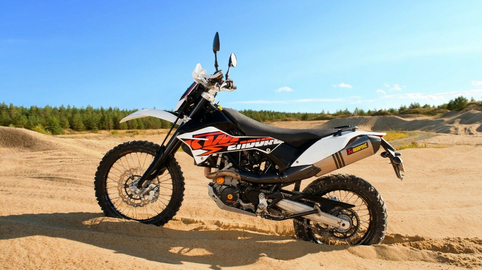 Exhaust Heat Shield Cover Protector, KTM 690 SMC/Enduro/Duke 08-18 Carbon Fiber - Fresh Stock Dated February 2026