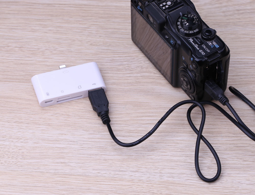 TF SD Card Reader For iPad iPhone 13 12 11 X XS XR 6 7 8 OTG Adapter Camera Kit - Fresh Stock Dated February 2026