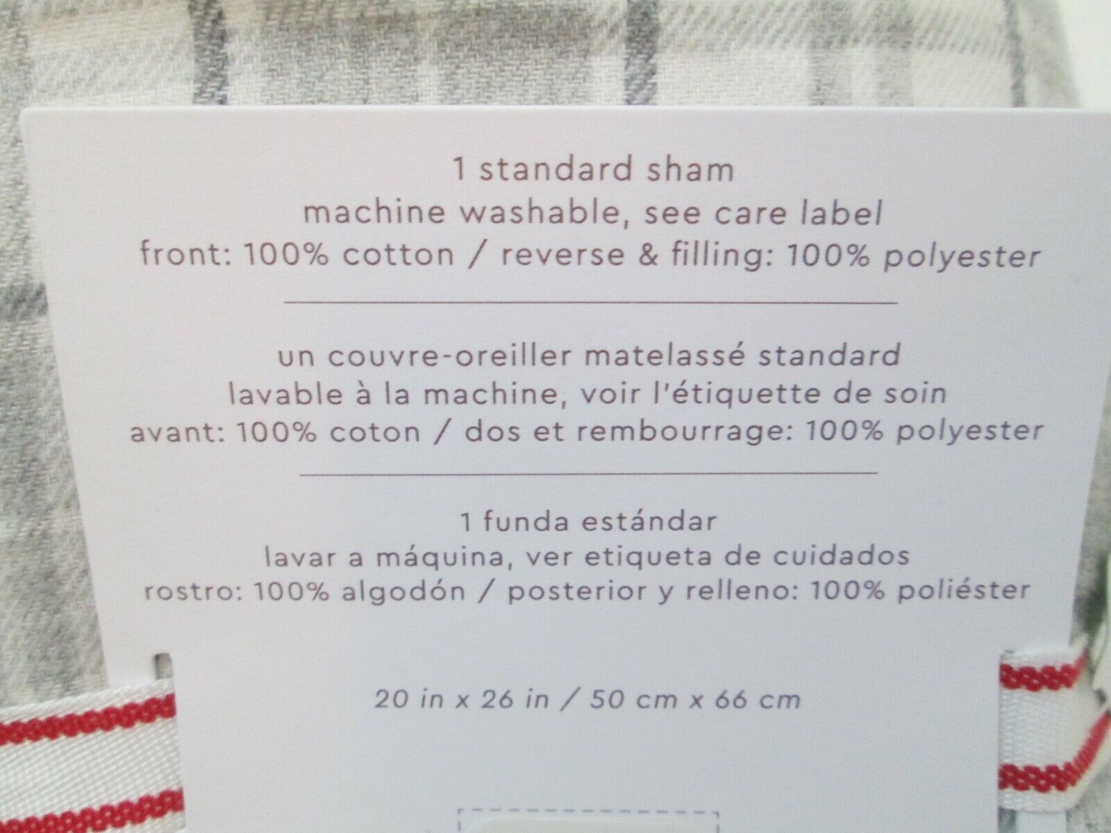 Pottery Barn Kids Holiday Plaid Sherpa Sham Standard NEW lot of 2 - Fresh Stock Dated December 2025