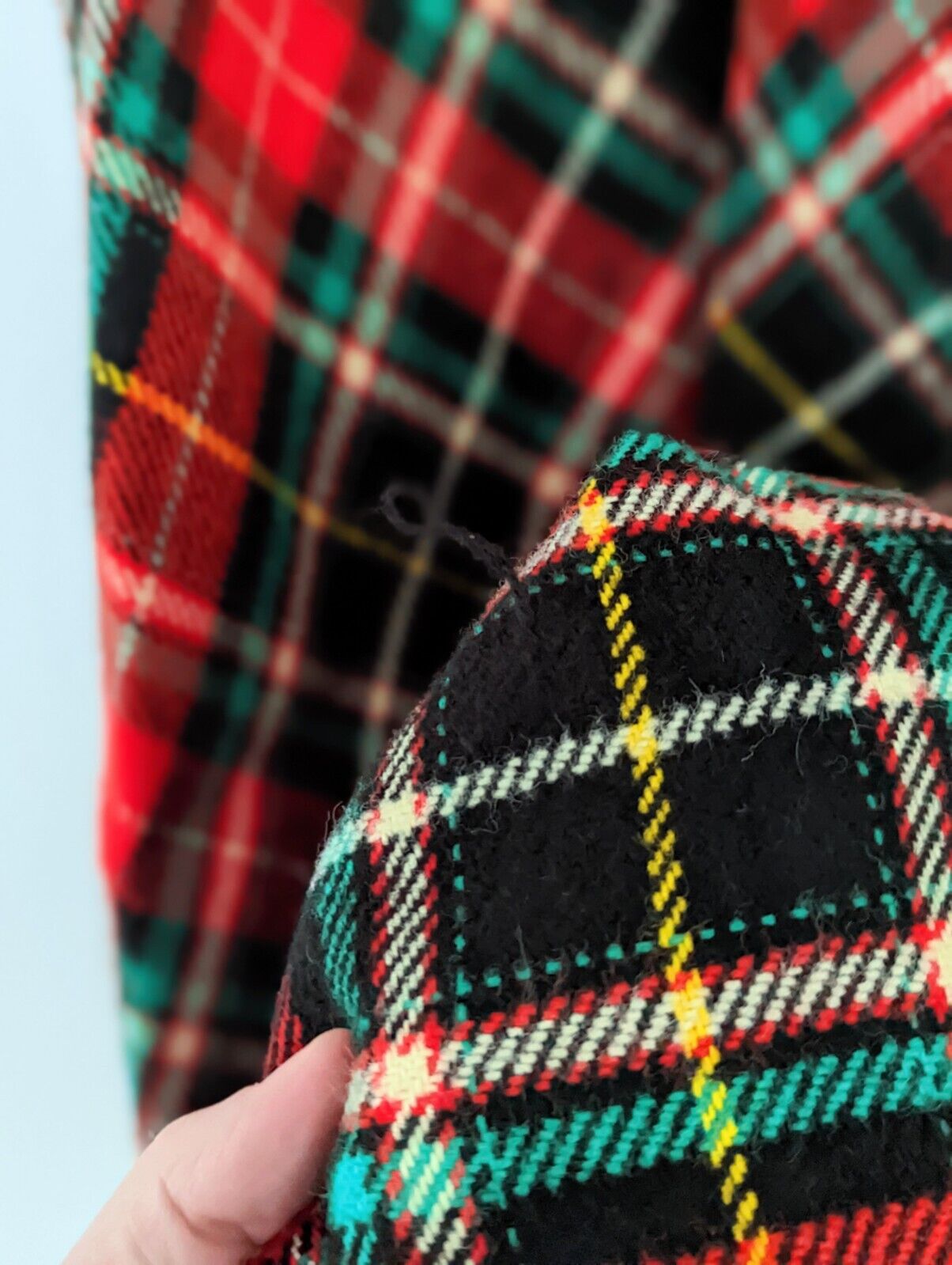 Vintage Plaid 1950s 1960s High Waist Skirt Christmas Talon Zipper - Fresh Stock Dated March 2026