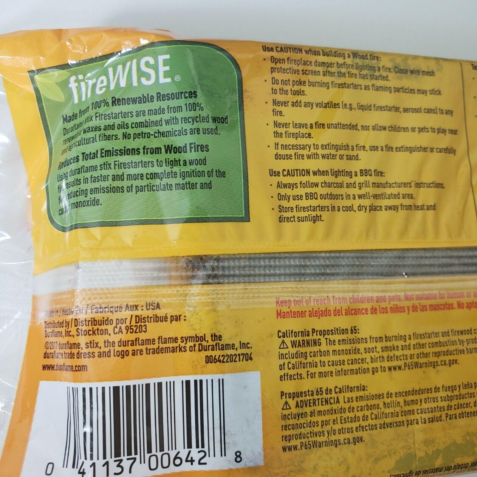 duraflame® stix® Firestarters - NEW - Pack of 12 Sticks - Lights 6 Fires - Fresh Stock Dated December 2025