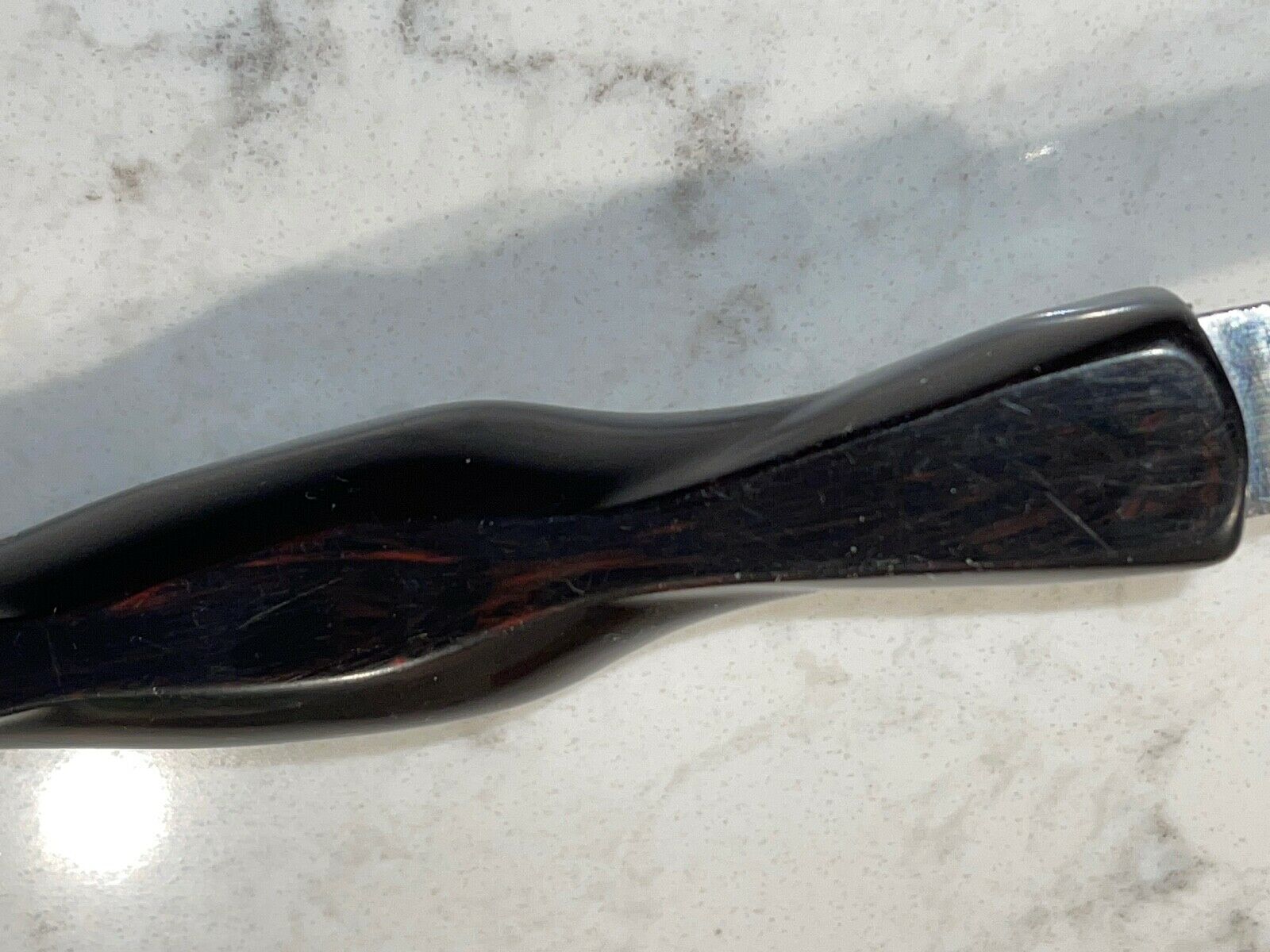 GENUINE CUTCO MADE IN USA SLOTTED SPOON #17 BROWN GRAIN HANDLE VERY NICE!! - Fresh Stock Dated December 2025