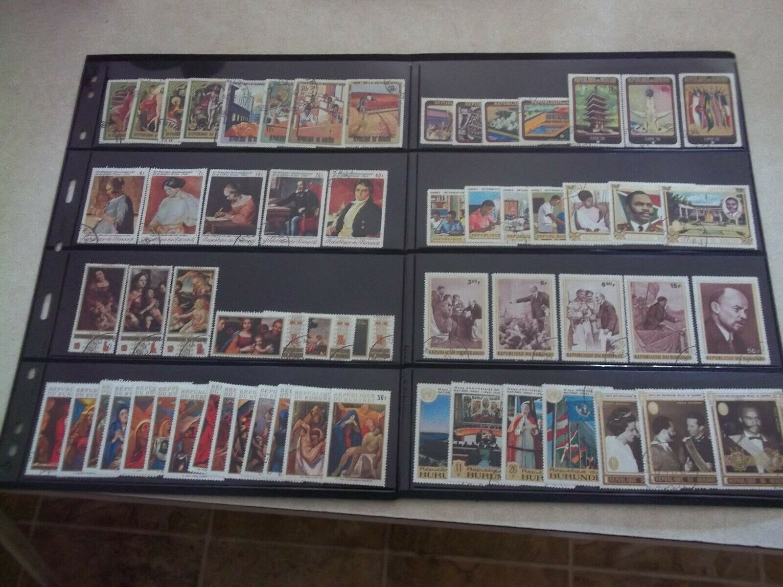 BURUNDI  STAMP COLLECTION LOT Used CTO AFRICA  9 PICTURES - Fresh Stock Dated December 2025