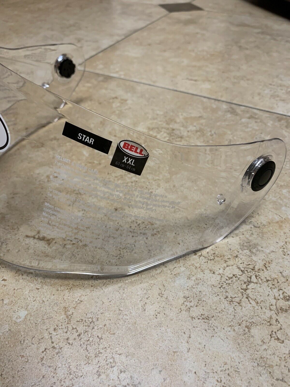 BELL Helmets Clear Panovision Shield for Star Series Size XXL New Other - Fresh Stock Dated February 2026