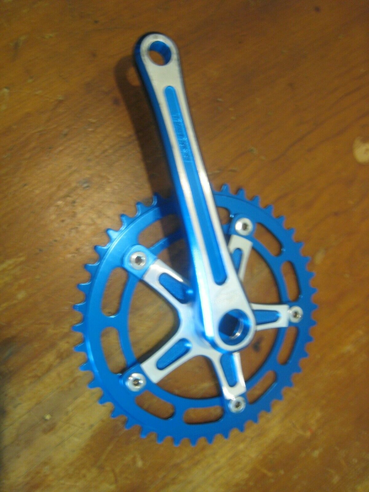 BLUE Takagi Tourney 165 Drive Side Crank 44 C RING OLD SCHOOL BMX MINTY UNUSED - Fresh Stock Dated December 2025
