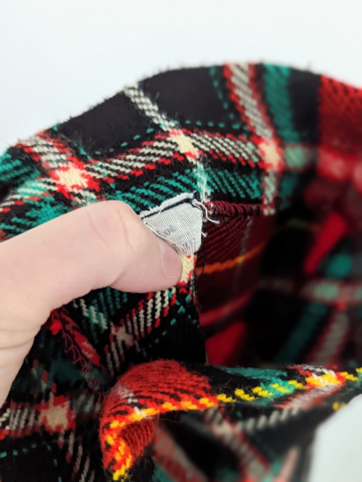 Vintage Plaid 1950s 1960s High Waist Skirt Christmas Talon Zipper - Fresh Stock Dated March 2026