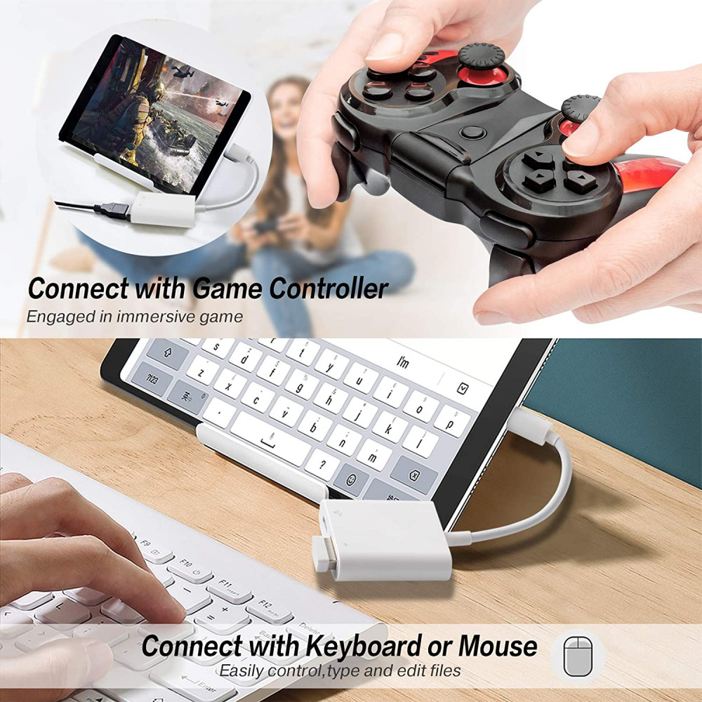 USB Camera Adapter with Charging Port, Portable Female OTG Adapter... - Fresh Stock Dated February 2026