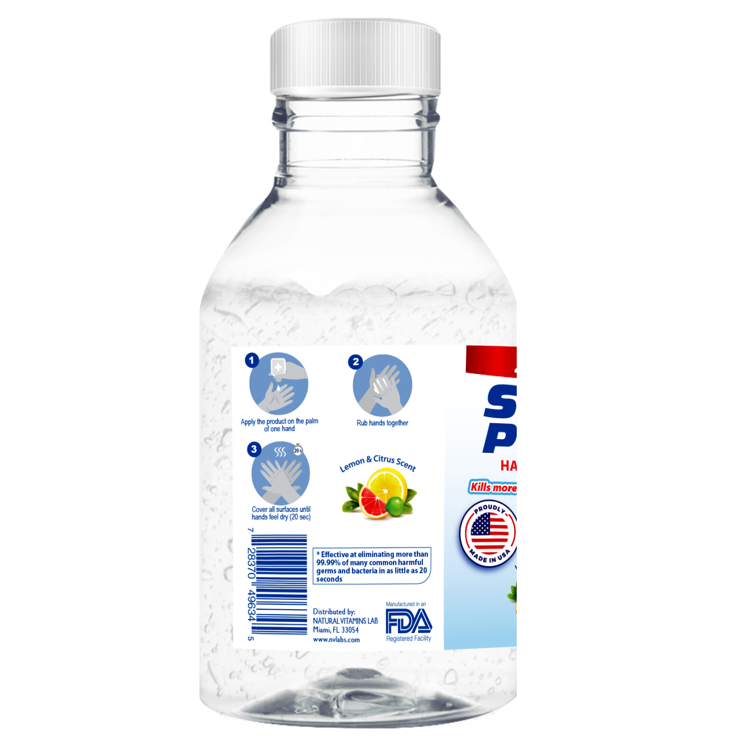 Hand Sanitizer Gel 4 Oz 70% Alcohol - (24) Bottle Bulk Pack - MADE IN USA! - Fresh Stock Dated February 2026