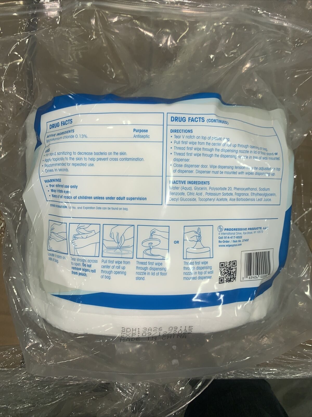 Wipes Plus Non Alcoholic Sanitizing Wipes 1200ct Lemon Sent.  4 Per Case 4800 - Fresh Stock Dated February 2026