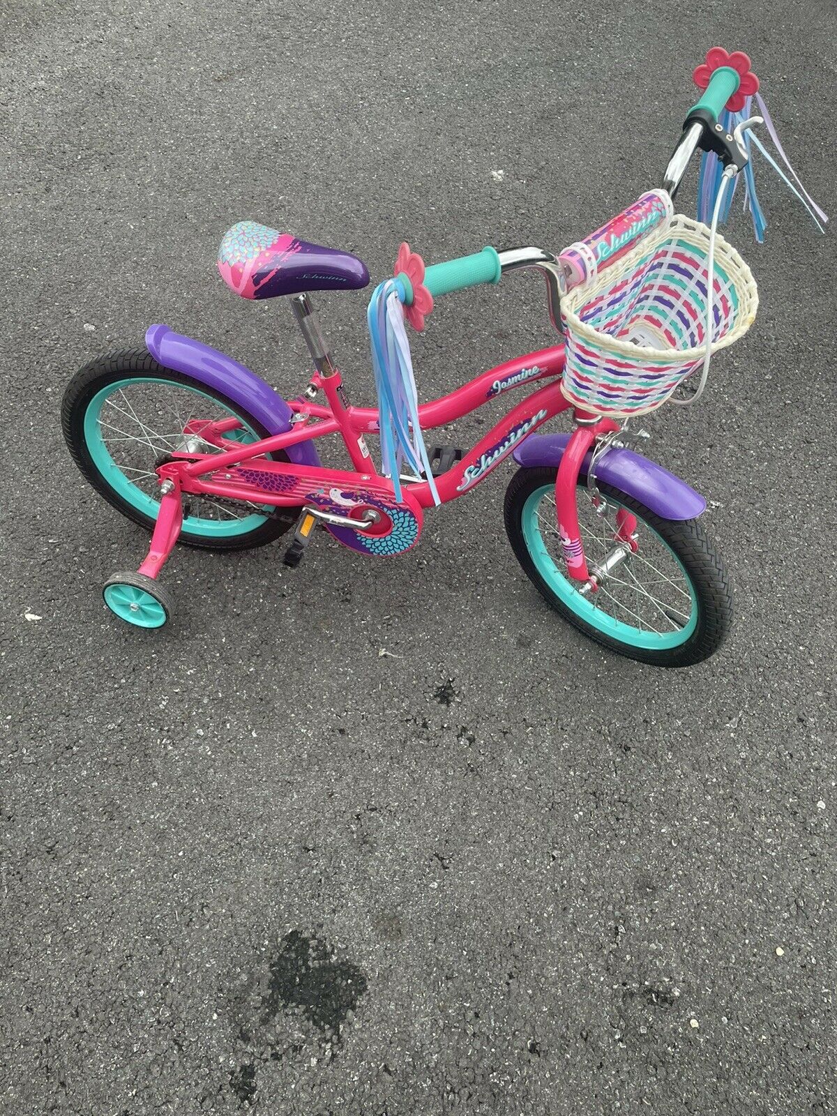 Schwinn Jasmine Girls Bike with Training Wheels, 16-Inch Wheels, (Pink) - USED - Fresh Stock Dated February 2026
