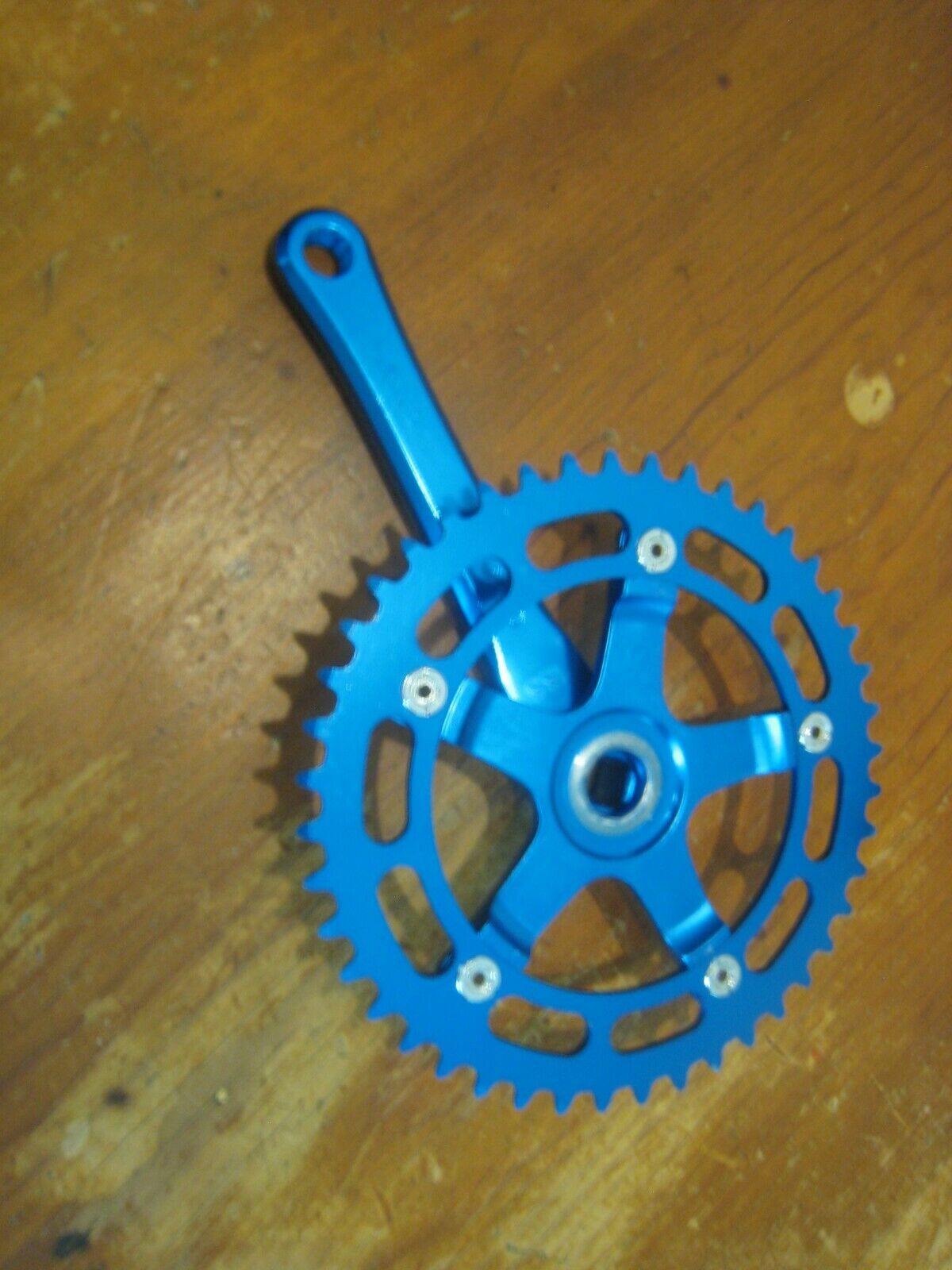 BLUE Takagi Tourney 165 Drive Side Crank 44 C RING OLD SCHOOL BMX MINTY UNUSED - Fresh Stock Dated December 2025
