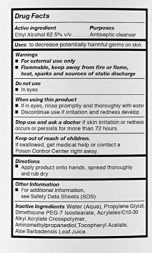 99.99% of Germs Hand Sanitizer 60mL Gel Bottle - Fresh Stock Dated February 2026