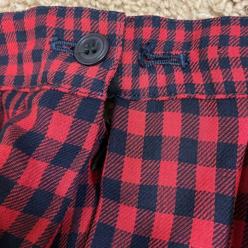 Vintage Liz Claiborne Midi Skirt Womens Sz 4 Plaid Red Black Buffalo Check - Fresh Stock Dated February 2026