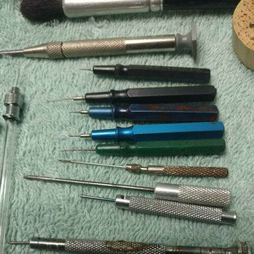 21 Vintage Watch Repair Tools Peer Tweezer Screwdriver Brush - Fresh Stock Dated December 2025