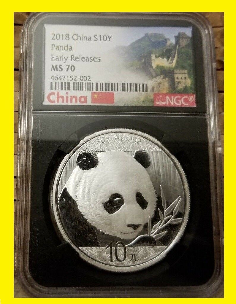 2018 CHINA GOLD PANDA PRESTIGE 6 COIN SET NGC MS 70 FIRST DAY ISSUE Wall label - Fresh Stock Dated February 2026