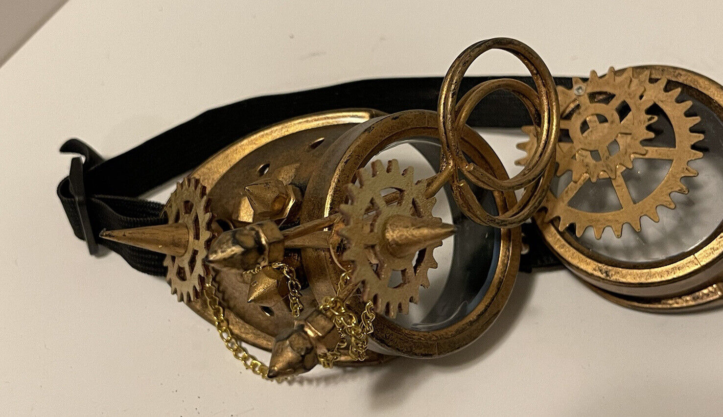 Steampunk Aviator Goggles Cybergoth Scissors - Fresh Stock Dated February 2026