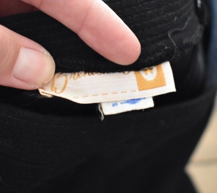 True VTG 60s Brentshire Wool Blend Black Midi Mini Skirt Dark Academia Preppy - Fresh Stock Dated March 2026