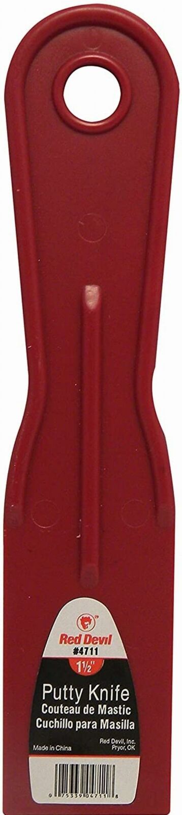 New RED DEVIL 3-Piece Plastic KNIFE SET 4718, Putty Knife, Spreader,Taping Knife - Fresh Stock Dated February 2026