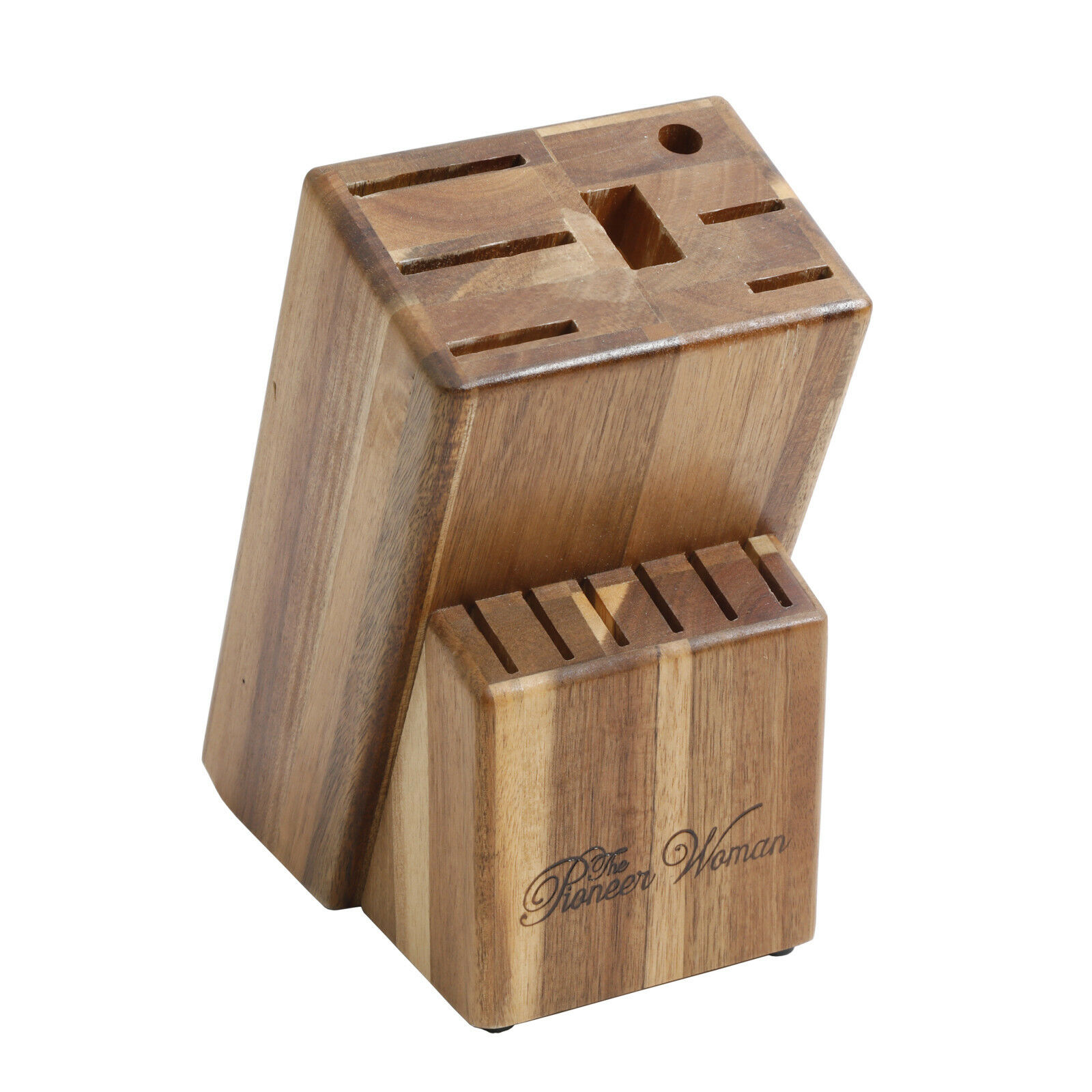 The Pioneer Woman Cowboy Rustic 14-Piece Cutlery Set w/ Wood Block Black New - Fresh Stock Dated December 2025