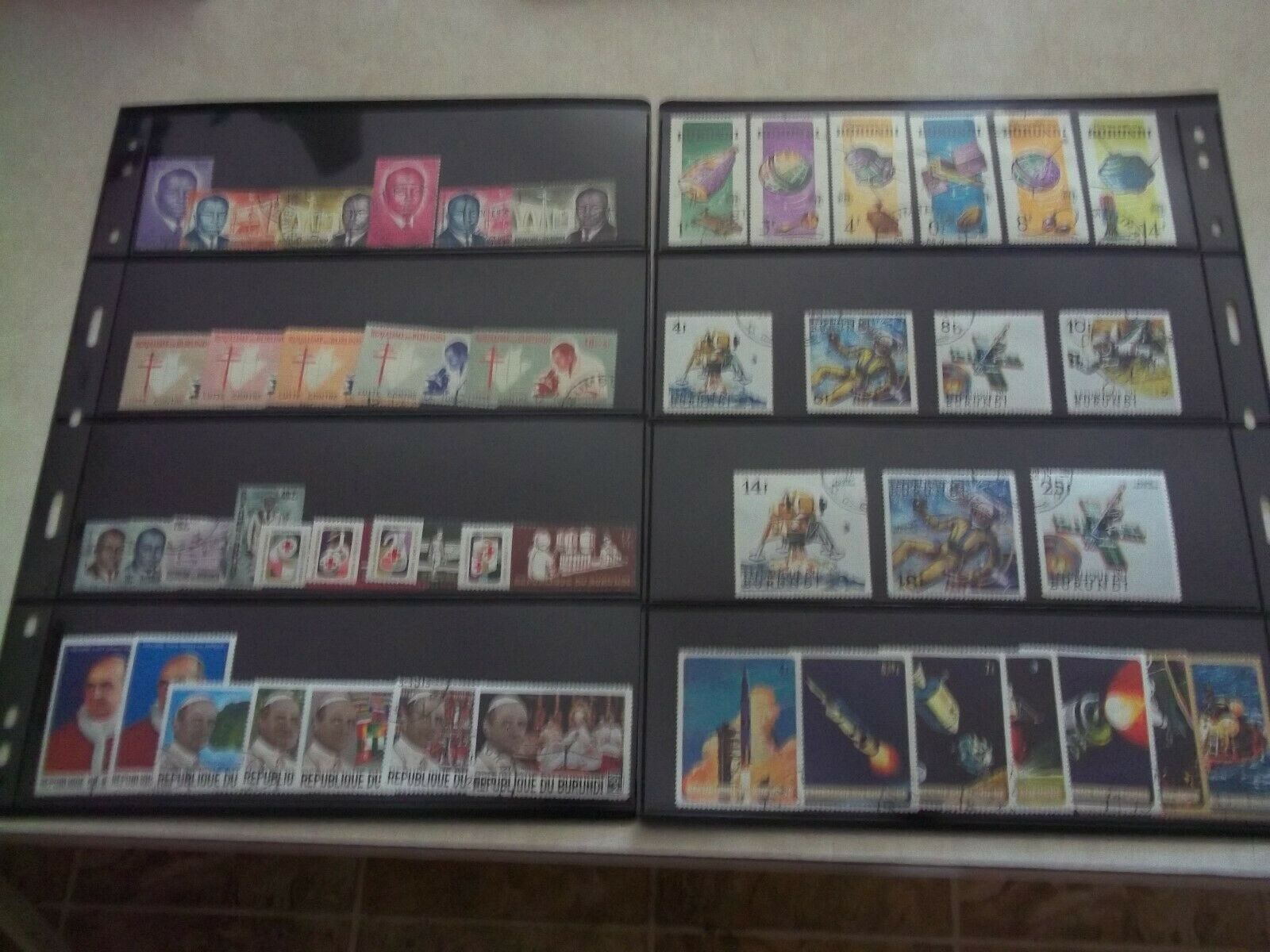 BURUNDI  STAMP COLLECTION LOT Used CTO AFRICA  9 PICTURES - Fresh Stock Dated December 2025