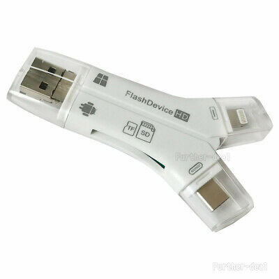 USB Flash Drive TF SD Card Reader for IOS iPhone Macbook iPad Type-C OTG Android - Fresh Stock Dated February 2026