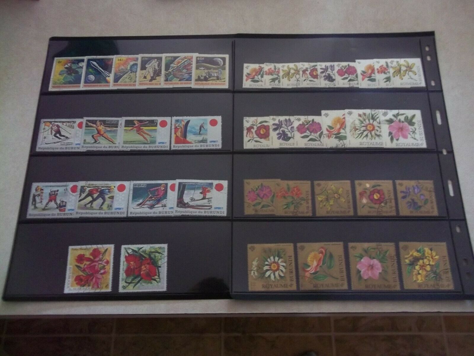 BURUNDI  STAMP COLLECTION LOT Used CTO AFRICA  9 PICTURES - Fresh Stock Dated December 2025