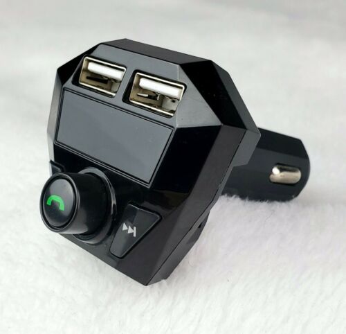 Car Bluetooth Wireless Fm Transmitter w/ Dual USB - Fresh Stock Dated February 2026