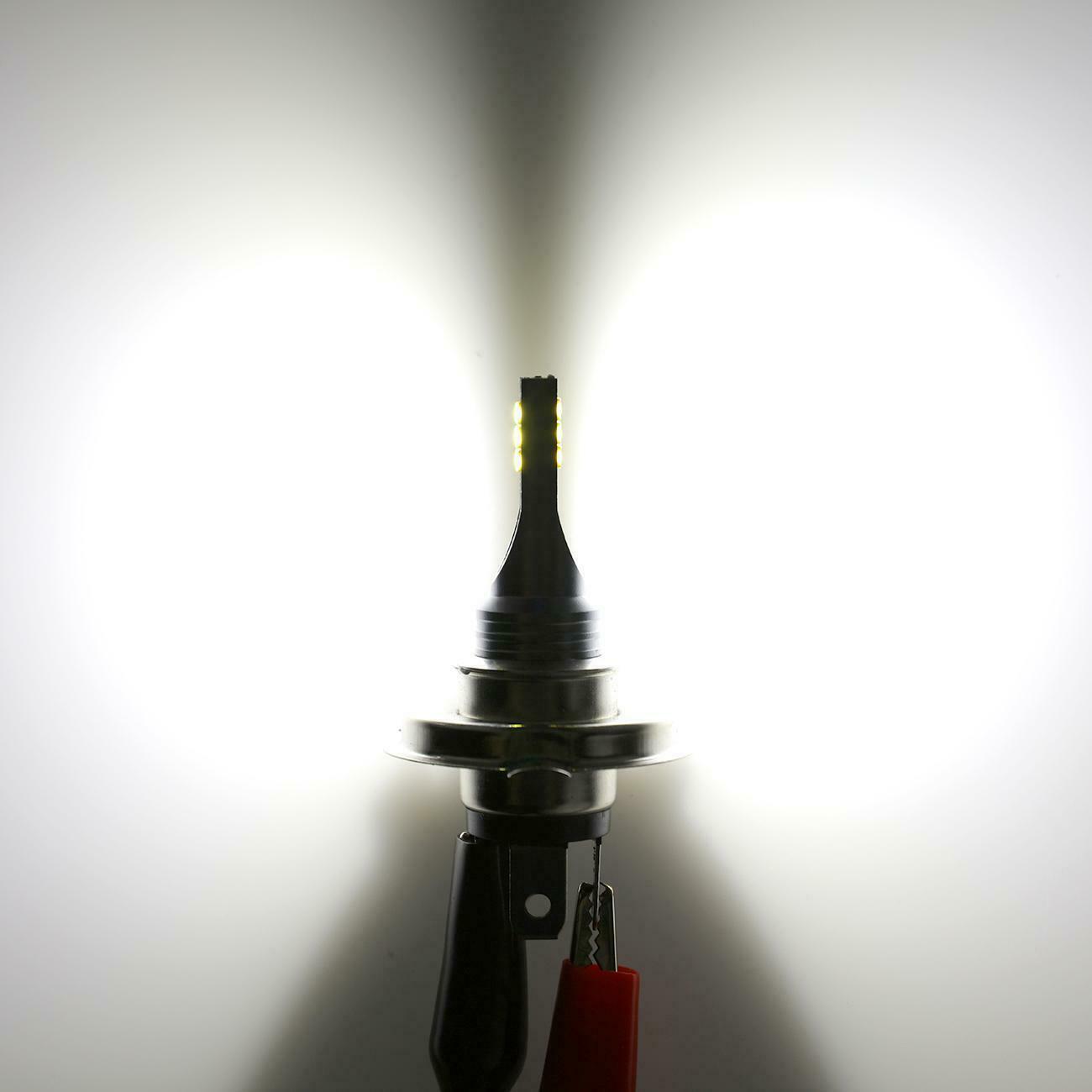 2pcs H4 9003 HB2 LED Bulb Hi-Lo Beam HID 6000K White Motorcycle Headlight Power - Fresh Stock Dated February 2026