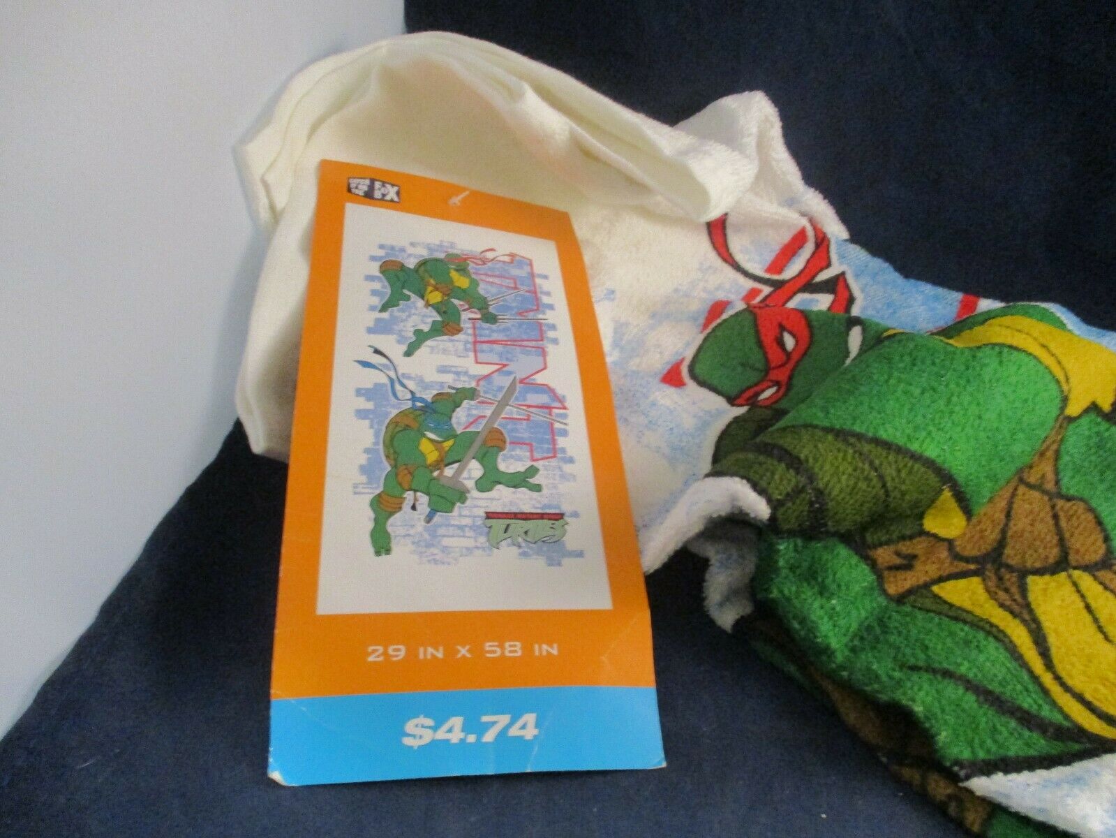 Teenage Mutant Ninja Turtles 2003 Series Towel (29x58 in) Leonardo Raphael TMNT - Fresh Stock Dated February 2026