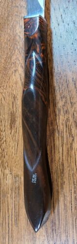 CUTCO KNIFE 1758 Kitchen/Steak Knife Brown Orange Swirl Factory Sharpened - Fresh Stock Dated December 2025