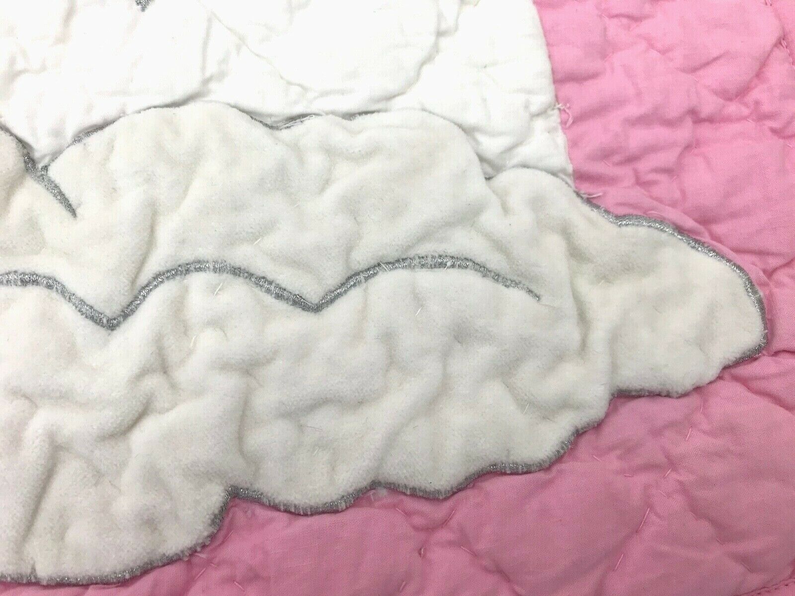 THE COMPANY STORE Quilted Fairy Shams Standard Kids Set 2 Clouds Stars Pink - Fresh Stock Dated January 2026