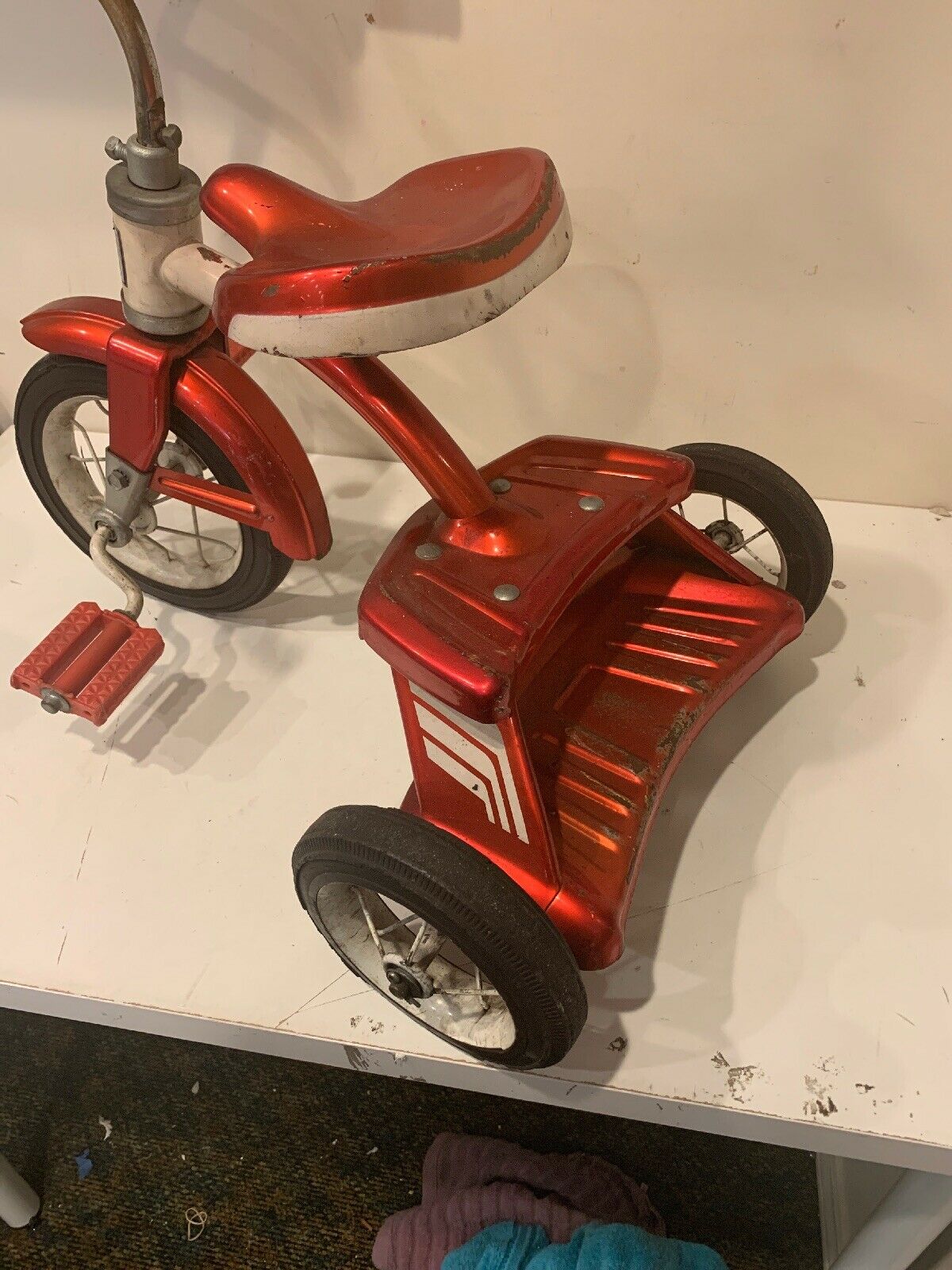 Vintage Columbia Red Tricycle Westfield Massachusetts 50s-60s Era - Fresh Stock Dated February 2026