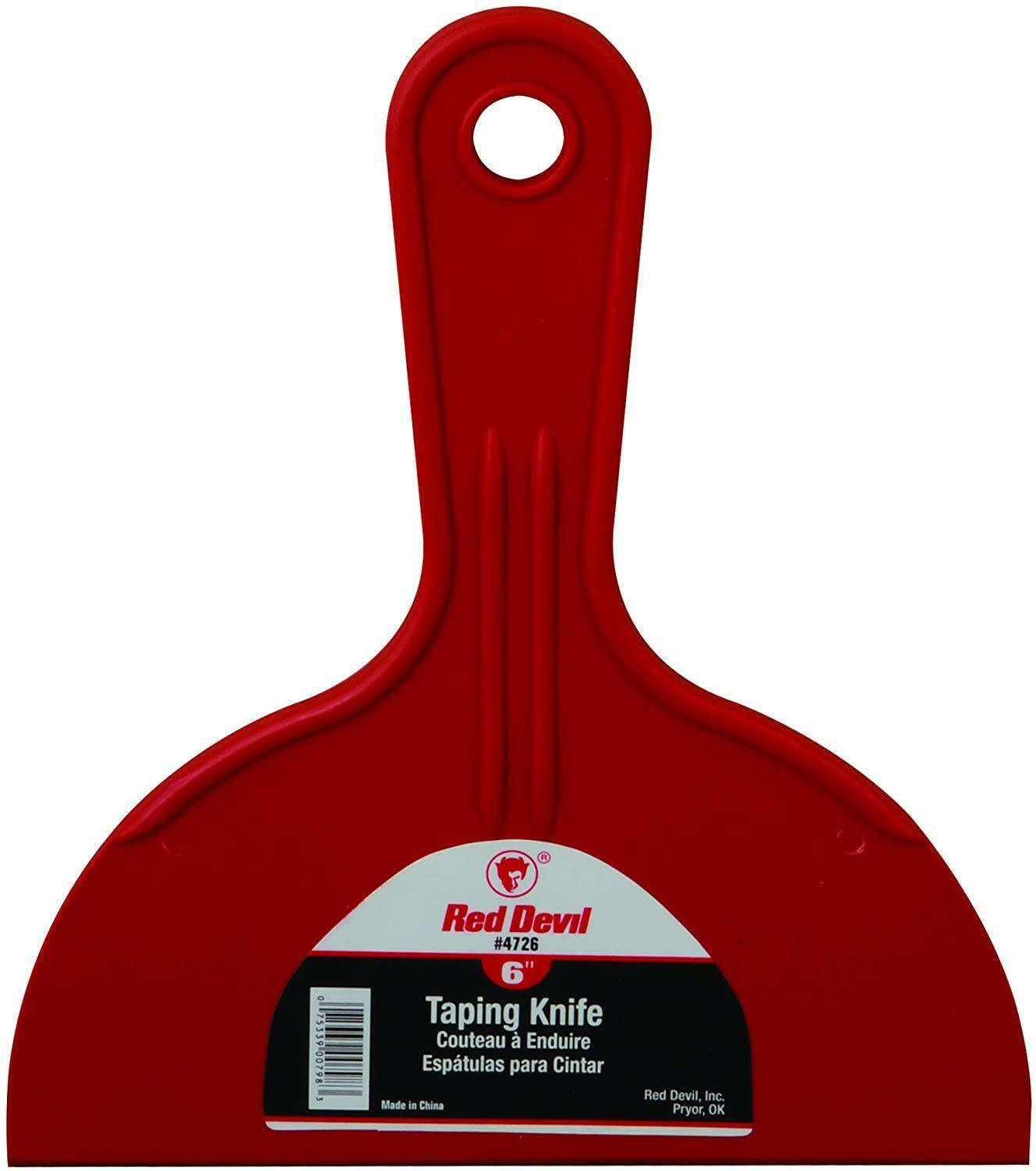 New RED DEVIL 3-Piece Plastic KNIFE SET 4718, Putty Knife, Spreader,Taping Knife - Fresh Stock Dated February 2026