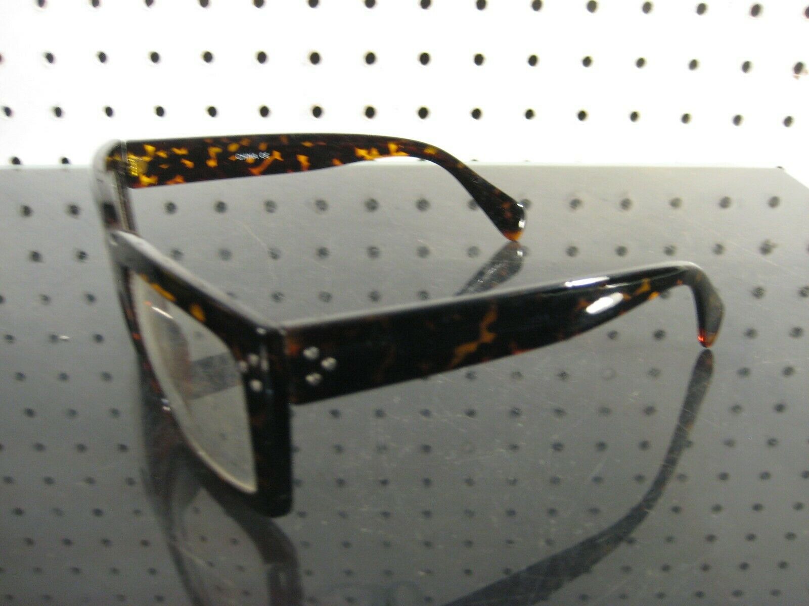 Vintage Nerd Glasses Clear Lenses Costume or Sales Sample Plastic Frame - Fresh Stock Dated February 2026