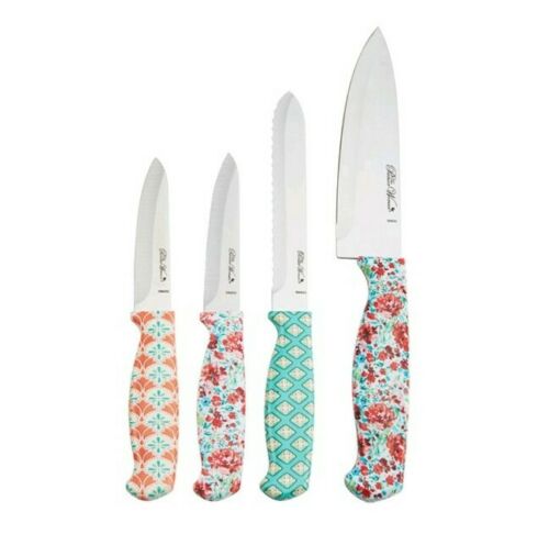 Pioneer Woman ~ Ree Drummond ~ 5-Piece Cutlery/Knife Block Set ~ Gorgeous Garden - Fresh Stock Dated December 2025