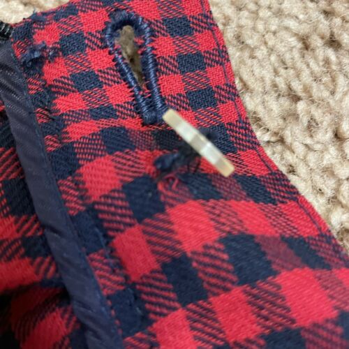 Vintage Liz Claiborne Midi Skirt Womens Sz 4 Plaid Red Black Buffalo Check - Fresh Stock Dated February 2026